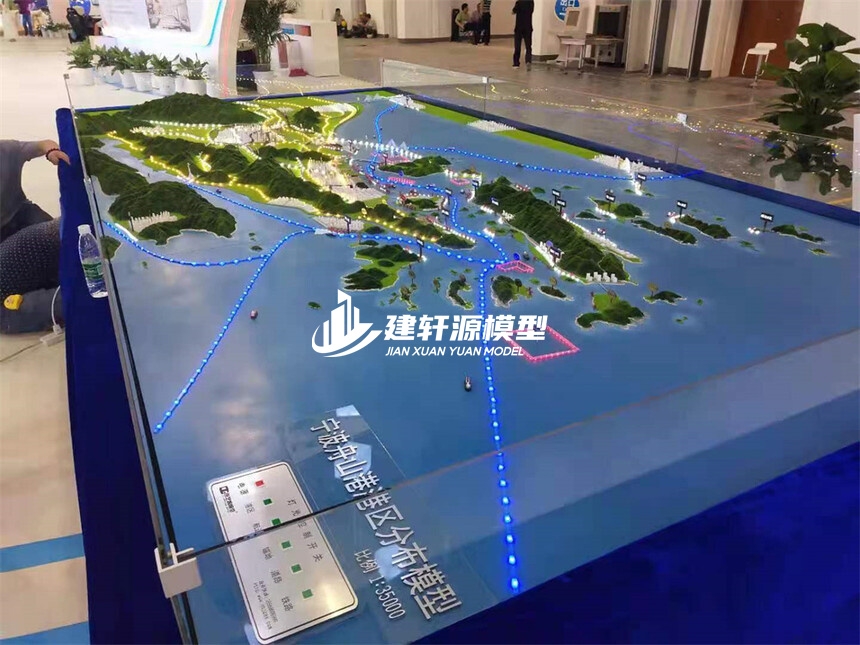 东兴地形地貌模型